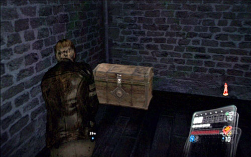 It is hidden inside the chest in a nearby room - Chapter 2 - The Cathedral - Leon's campaign - Resident Evil 6 - Game Guide and Walkthrough