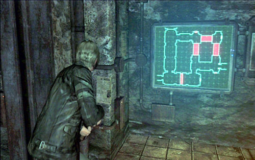 Right on the start you'll encounter a display with building's map and a lever next to it - Chapter 2 - Underground Laboratory - Leon's campaign - Resident Evil 6 - Game Guide and Walkthrough