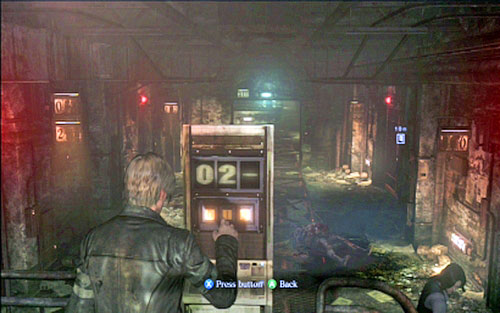 A bit further you'll find a computer, activated with 021 - Chapter 2 - Underground Laboratory - Leon's campaign - Resident Evil 6 - Game Guide and Walkthrough