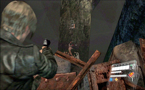 When you get to wider abyss, help Helena to jump to the other side and then cover her during climbing - Chapter 3 - The Center of the Earth - Leon's campaign - Resident Evil 6 - Game Guide and Walkthrough