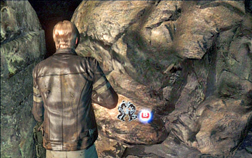 After getting to the other side, along with your companion push the nearby stone - Chapter 3 - The Center of the Earth - Leon's campaign - Resident Evil 6 - Game Guide and Walkthrough