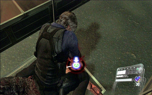 After a short cut-scene go back inside the train and wait for your enemy - Chapter 4 - Meeting Simmons - Leon's campaign - Resident Evil 6 - Game Guide and Walkthrough