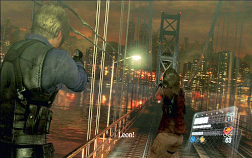 If you succeed, you'll find yourself again on the train roof - Chapter 4 - Meeting Simmons - Leon's campaign - Resident Evil 6 - Game Guide and Walkthrough