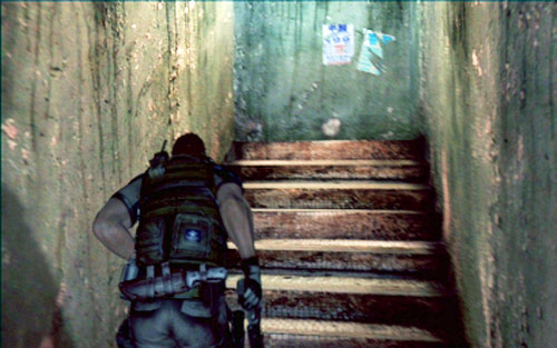 A further way leads up the stairs - Chapter 1 - City Alleys - Chris's campaign - Resident Evil 6 - Game Guide and Walkthrough