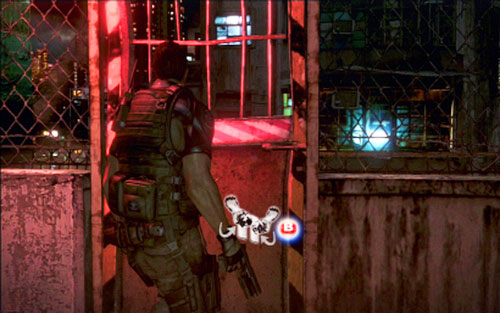 You can now return to the previous building, where you'll open a damaged gate with your companion - Chapter 1 - The Shootout on The Rooftop - Chris's campaign - Resident Evil 6 - Game Guide and Walkthrough