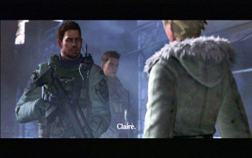 When your companion finally gets to the destination, wait until he plants the explosives and take cover at his place - Chapter 2 - The Bridge - Chris's campaign - Resident Evil 6 - Game Guide and Walkthrough