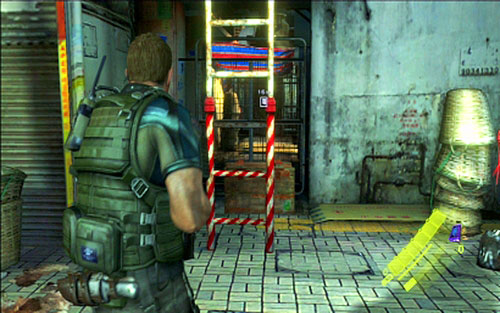 Open it with your partner and then use the ladder to go to the other side of the fence - Chapter 3 - City Streets - Chris's campaign - Resident Evil 6 - Game Guide and Walkthrough