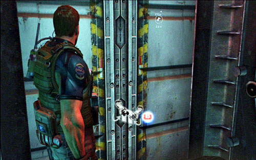 Once the area is clear, return down and together with Piers open the tight door near the elevator - Chapter 5 - The Warehouse - Chris's campaign - Resident Evil 6 - Game Guide and Walkthrough