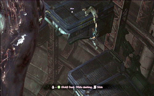 When you reach the high platform, help your partner to climb it and then use his help to get there (B) - Chapter 5 - The Final Battle - Chris's campaign - Resident Evil 6 - Game Guide and Walkthrough
