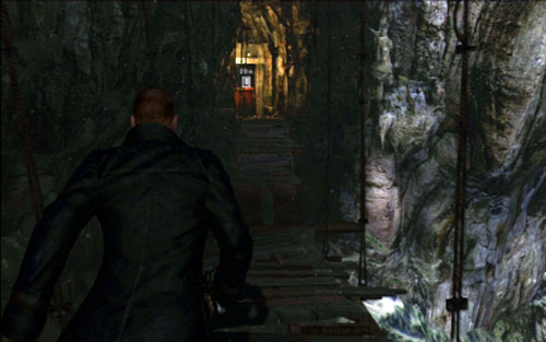 A further way leads through the primitive bridge - Chapter 1 - The Mountain Path - Jake's campaign - Resident Evil 6 - Game Guide and Walkthrough
