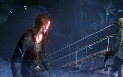 Use the nearby stairs to go down and get to the ladder - Chapter 2 - Data Fragments - Jake's campaign - Resident Evil 6 - Game Guide and Walkthrough