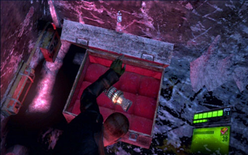 Before you enter a small maze on the right, go straight ahead to the very end - Chapter 2 - Encountering Ustanak Again - Jake's campaign - Resident Evil 6 - Game Guide and Walkthrough