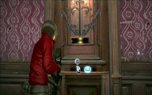 First examine the door and then a small hole in the adjacent room - Chapter 1 - The Apartment - Ada's campaign - Resident Evil 6 - Game Guide and Walkthrough