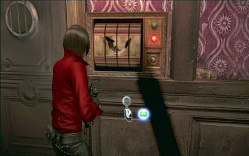 This bird must be placed on the lock next to the door - Chapter 1 - The Apartment - Ada's campaign - Resident Evil 6 - Game Guide and Walkthrough
