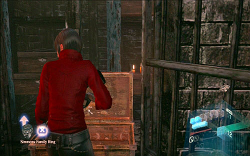 When you succeed with nailing all of the, quickly move to the crate with the violet stone and pick up the ring - Chapter 2 - Cemetery Puzzles - Ada's campaign - Resident Evil 6 - Game Guide and Walkthrough