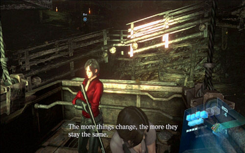 After defeating the mutant, jump onto the nearby platform - Chapter 2 - Fighting Deborah - Ada's campaign - Resident Evil 6 - Game Guide and Walkthrough