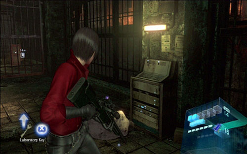 In the prison you have to find a key inside one of the cells - Chapter 2 - The Secret Laboratory - Ada's campaign - Resident Evil 6 - Game Guide and Walkthrough