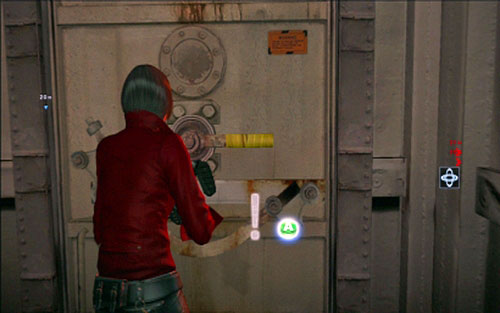 Once the area is clear, go through the hatch with a yellow lever and then enter the canteen on the right - Chapter 4 - Three Fragments of Code - Ada's campaign - Resident Evil 6 - Game Guide and Walkthrough