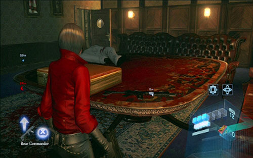 Inside the cabin kill opponents and pick up the machine gun lying on the table - Chapter 4 - Three Fragments of Code - Ada's campaign - Resident Evil 6 - Game Guide and Walkthrough