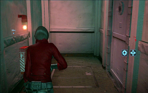 You can now return to the corridor with many cabins and head to the place with red glow - Chapter 4 - Three Fragments of Code - Ada's campaign - Resident Evil 6 - Game Guide and Walkthrough
