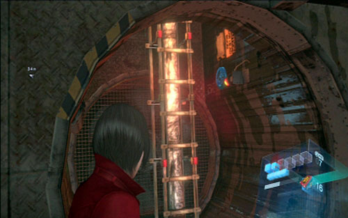 There is a ladder left from him - Chapter I - Emblems - Ada Wong - Resident Evil 6 - Game Guide and Walkthrough