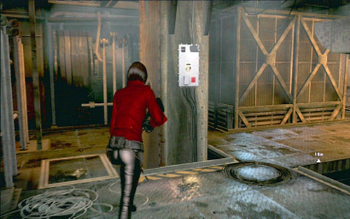 When you pass the room with turrets and glowing platforms, you'll reach the room with many metal crates - Chapter I - Emblems - Ada Wong - Resident Evil 6 - Game Guide and Walkthrough