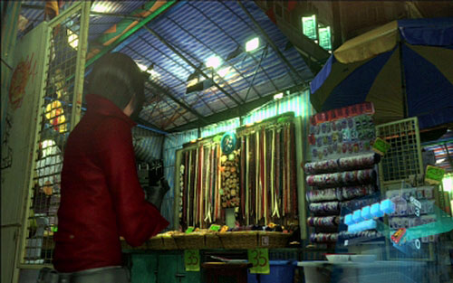 Get rid of all enemies and then carefully examine booths on the left - Chapter III - Emblems - Ada Wong - Resident Evil 6 - Game Guide and Walkthrough