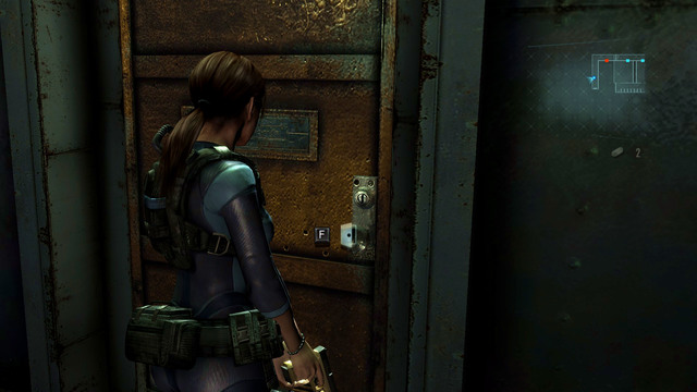 Moving forward, you get to the corridor with two closed doors - Into the Depths - part III - Episode 1 - Resident Evil: Revelations - Game Guide and Walkthrough