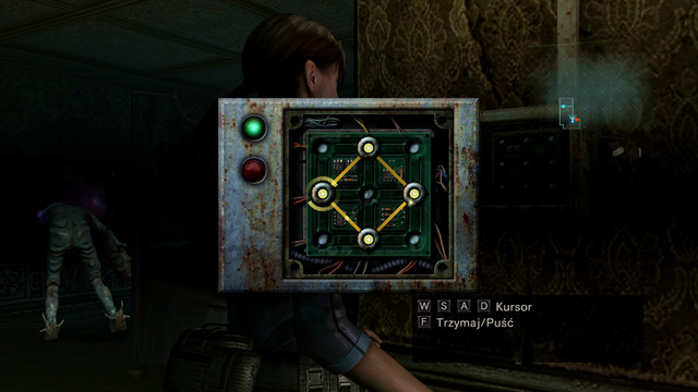 Move an upper circle left and then switch on its former place the bottom circle - Double Mystery - part II - Episode 2 - Resident Evil: Revelations - Game Guide and Walkthrough