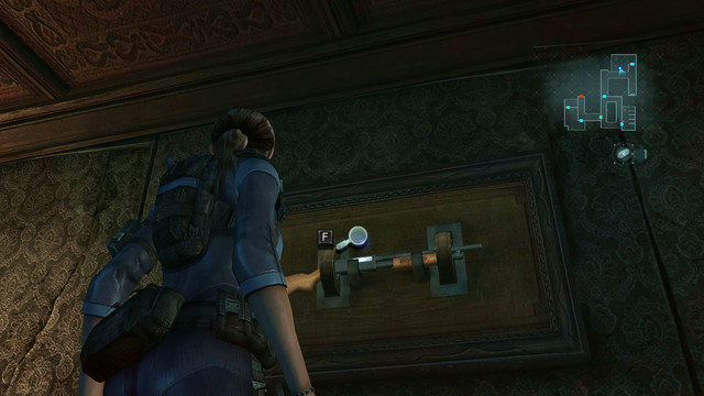 Inside you find ammo and a shotgun hanging on the wall - Double Mystery - part II - Episode 2 - Resident Evil: Revelations - Game Guide and Walkthrough