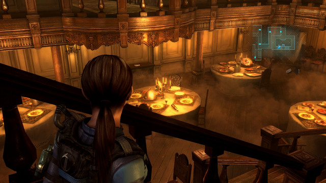 Now you can enter the dining room of the ship - Double Mystery - part II - Episode 2 - Resident Evil: Revelations - Game Guide and Walkthrough