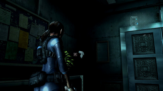 Behind them you find an ammo, green herb and broken elevator - Ghosts of Veltro - part II - Episode 3 - Resident Evil: Revelations - Game Guide and Walkthrough
