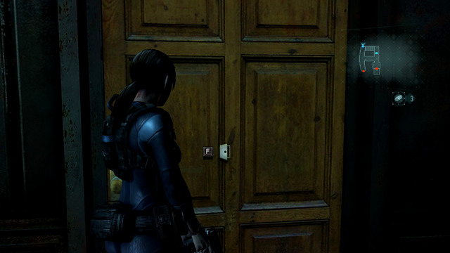 When you collect items, turn right, kill a single mutant and then enter the room on right - Ghosts of Veltro - part II - Episode 3 - Resident Evil: Revelations - Game Guide and Walkthrough