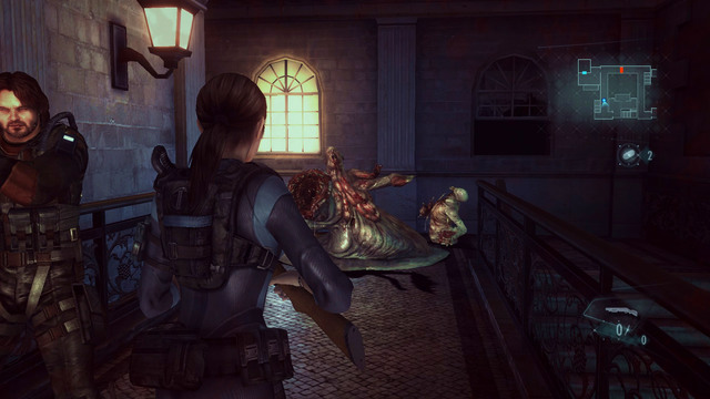 When the boss is dead, pick up a lifebuoy key that he dropped - Ghosts of Veltro - part II - Episode 3 - Resident Evil: Revelations - Game Guide and Walkthrough