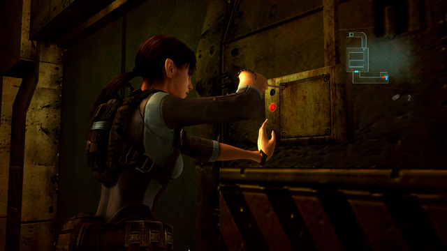 You get to the next passage, which you have to unlock by the chest on right - A Nightmare Revisited - Episode 4 - Resident Evil: Revelations - Game Guide and Walkthrough