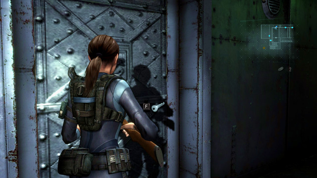 You can also check previously closed door with an anchor symbol on it on your way - A Nightmare Revisited - Episode 4 - Resident Evil: Revelations - Game Guide and Walkthrough