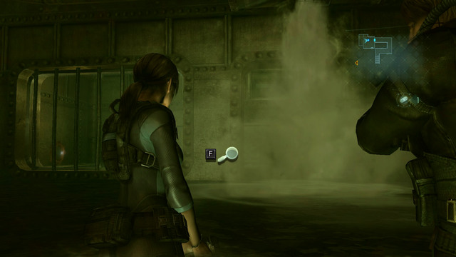In some moment, one of the ways will be blocked by the steam coming out of pipe - Secrets Uncovered - part II - Episode 5 - Resident Evil: Revelations - Game Guide and Walkthrough