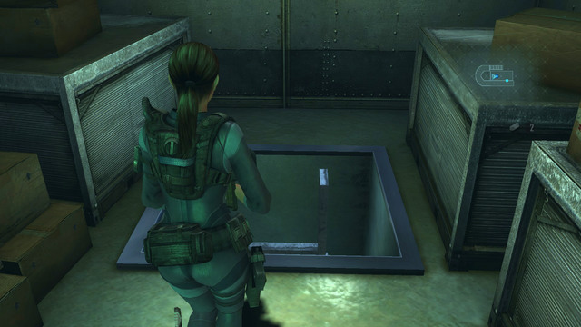 When this stage behind, go down using a ladder on right and run forward until you get to the place where youve fought a boss earlier - The Regia Solis - part I - Episode 7 - Resident Evil: Revelations - Game Guide and Walkthrough