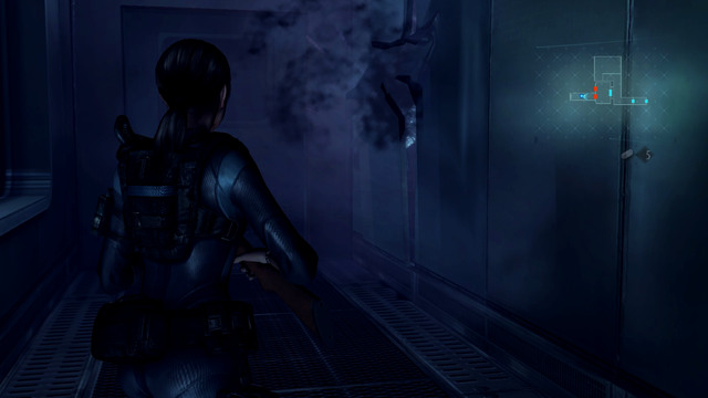 A moment later a new type of mutant emerges from behind the wall - All on the Line - part III - Episode 8 - Resident Evil: Revelations - Game Guide and Walkthrough