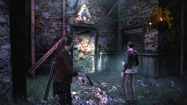After you defeat the opponent, head towards the next door marked with the X symbol - Find fuel and the battery - Contemplation- Claire - Resident Evil: Revelations 2 - Game Guide and Walkthrough