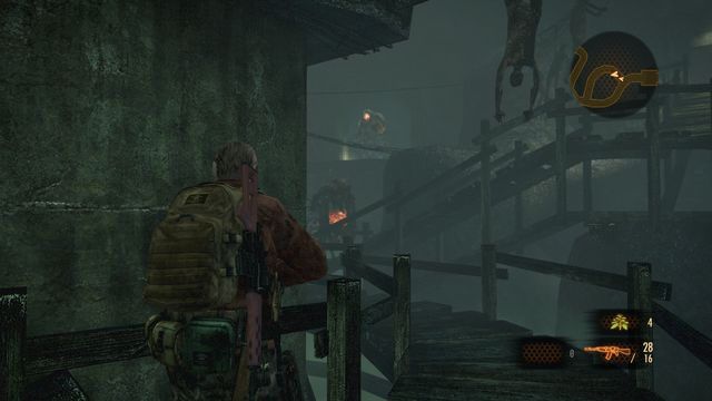 Road through which the strongest enemy will walk down leads to the switch. - Follow Alex - Metamorphosis - Barry - Resident Evil: Revelations 2 - Game Guide and Walkthrough