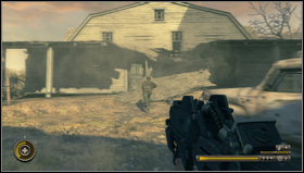 When you pass the enemies you'll get to the wooden shed [1] where you can look for the aid-kit - Chapter 3 - Walkthrough - Resistance 3 - Game Guide and Walkthrough