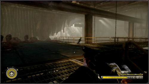 When you pass the footbridge take the stairs to get to the attic [1] - Chapter 6 - p. 3 - Walkthrough - Resistance 3 - Game Guide and Walkthrough