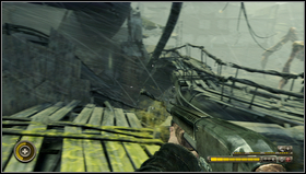 On this roof there's a platform with the rope [1] - Chapter 9 - p. 2 - Walkthrough - Resistance 3 - Game Guide and Walkthrough