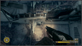 When you enter the stairs jump down through the hole in the floor [1] - Chapter 11 - p. 1 - Walkthrough - Resistance 3 - Game Guide and Walkthrough