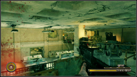 When you eliminate them find the ladder at the end of the room [1] climb the upper floor - Chapter 15 - p. 2 - Walkthrough - Resistance 3 - Game Guide and Walkthrough