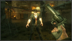Unfortunately before you deactivate it the bandits' boss will knock you down and you'll fall on the arena [1] - Chapter 16 - p. 2 - Walkthrough - Resistance 3 - Game Guide and Walkthrough