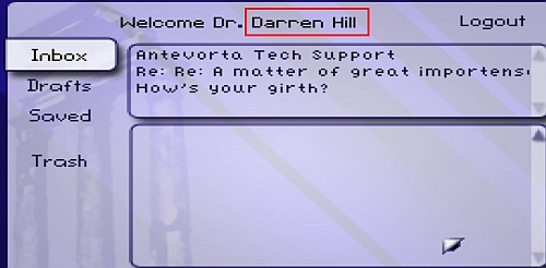 On top of the screen you'll see the doctor's full name and last name, so remember it - 7:30-Ray - Walkthrough - Resonance - Game Guide and Walkthrough