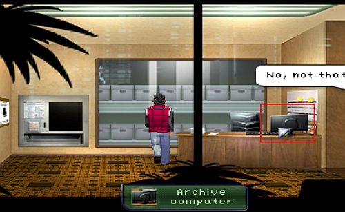 Go left where Bennet is distracting Johnsen's attention in the Copy room - Police Administration- Bennet, Anna, Ray - Walkthrough - Resonance - Game Guide and Walkthrough