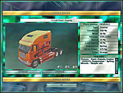 Truck technical data. - Hints - managing your firm - RignRoll - Game Guide and Walkthrough